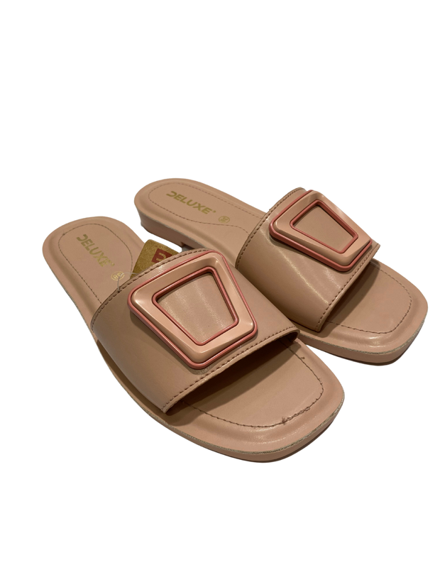 Deluxe Beige Slide-Ons