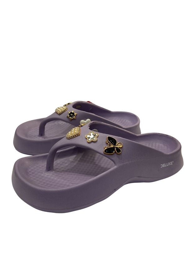 Deluxe Pearl & Bow Slip-Ons