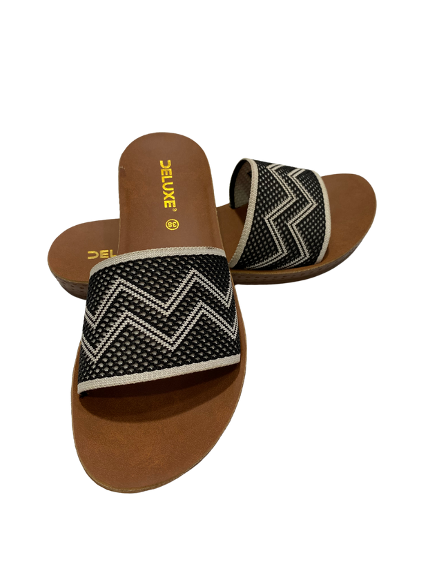 Deluxe Knitted Slip-On Sandals
