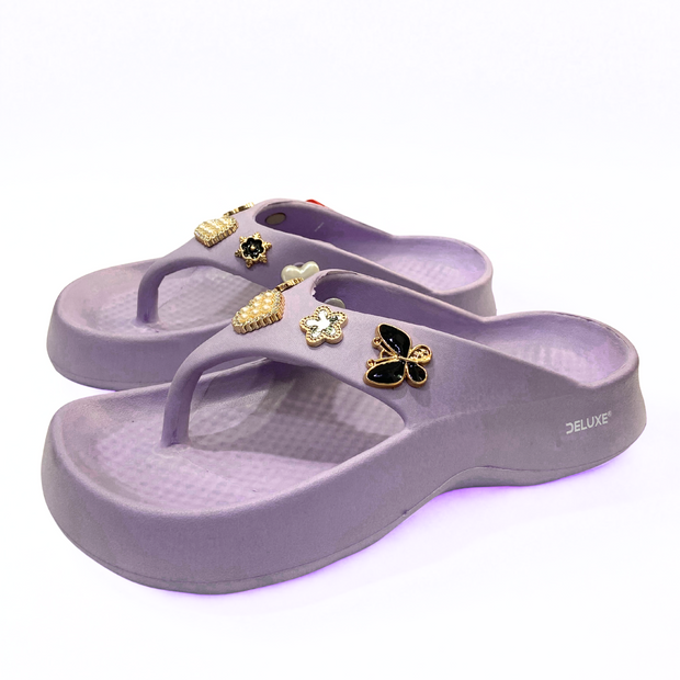 Deluxe Pearl & Bow Slip-Ons