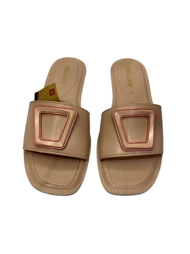 Deluxe Beige Slide-Ons