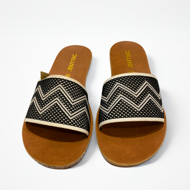 Deluxe Knitted Slip-On Sandals