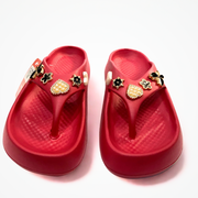 Deluxe Pearl & Bow Slip-Ons