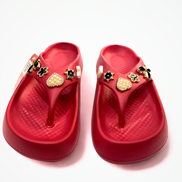 Deluxe Pearl & Bow Slip-Ons
