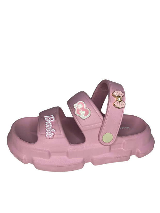 Pink Barbie-Themed Kids Sandals