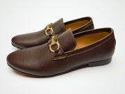 Premium Leather Loafers-Rich Brown
