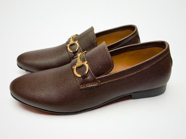 Premium Leather Loafers-Rich Brown