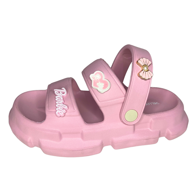 Pink Barbie-Themed Kids Sandals