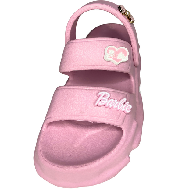 Pink Barbie-Themed Kids Sandals