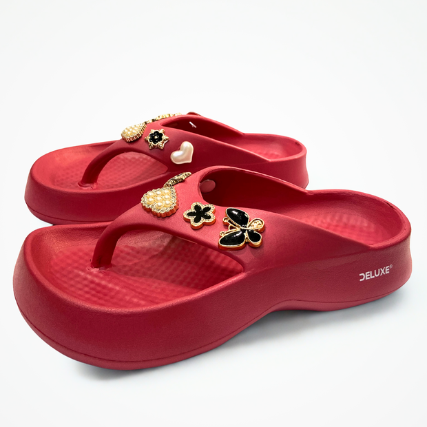 Deluxe Pearl & Bow Slip-Ons