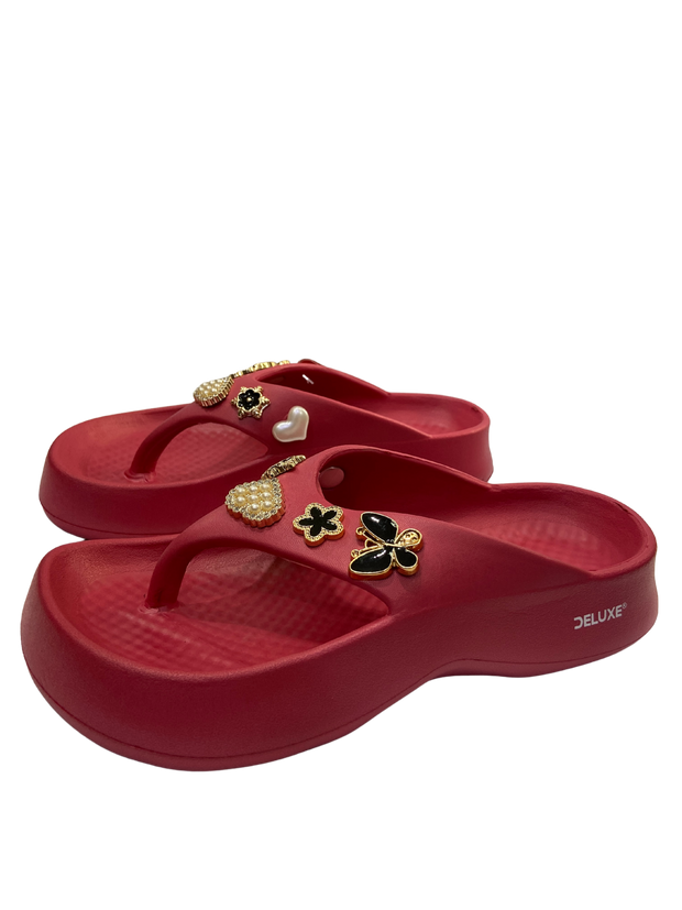 Deluxe Pearl & Bow Slip-Ons