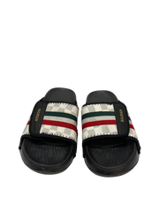 BALMAIN Classic Stripe Slide Sandals
