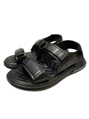Deluxe Black Leather Sandals