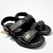 Deluxe Black Leather Sandals