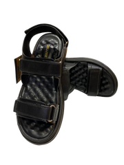Deluxe Black Leather Sandals