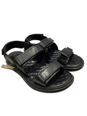 Deluxe Black Leather Sandals